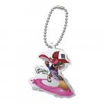 Splatoon Pink Female Inkling with Brush Acrylic Key Chain