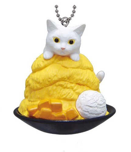 Neko Cafe Cat Cafe White on Mango Ice Vol. 9 Mascot Key Chain picture