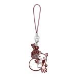 Puella Magi Madoka Magica Kyubey and Grief Seed Soul Gem Rubber Phone Strap