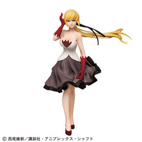 Bakemonogatari 8'' Kiss Shot Black and White Outfit Prize Figure picture