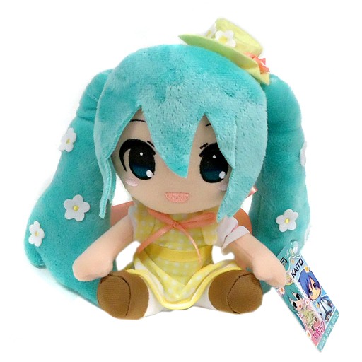 Vocaloid 6'' Hatsune Miku Yellow Dress Sega Prize Plush