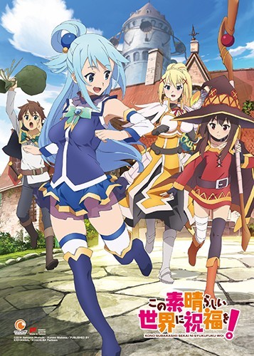 Konosuba Group Wall Scroll Poster picture