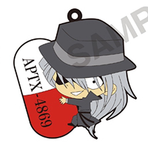 Case Closed Detective Conan Gin Pitacolle Rubber Phone Strap picture