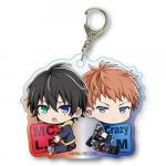 Hypnosis Mic Yamada Saburou MC.L.B and Busujima Mason Rio Crazy M Acrylic Key Chain