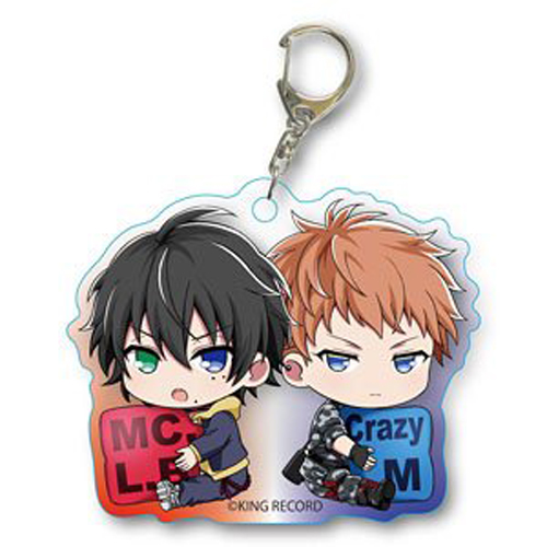 Hypnosis Mic Yamada Saburou MC.L.B and Busujima Mason Rio Crazy M Acrylic Key Chain