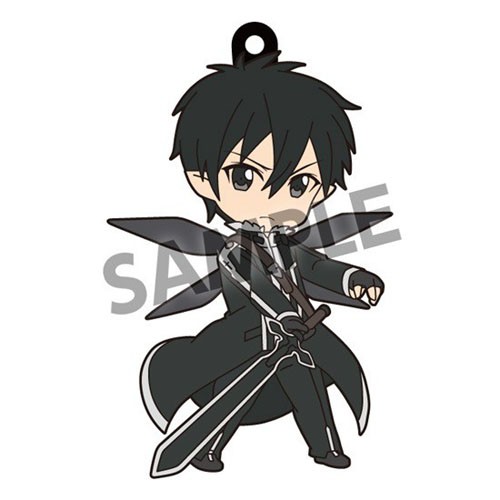 Sword Art Online Kirito World Seed Pikuriru Rubber Phone Strap picture