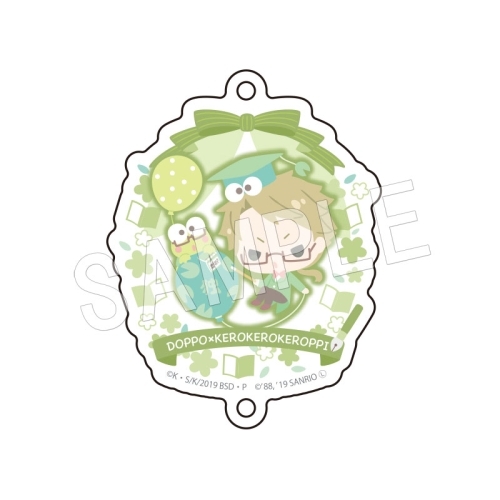 Bungo Stray Dogs x Sanrio Kunikida Doppo Keroppi Acrylic Connecting Charm Fastener picture