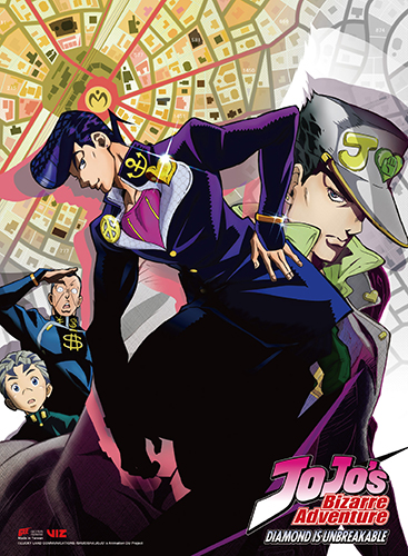 Jojo's Bizarre Adventures Diamond is Unbreakable Group Wall Scroll Poster picture