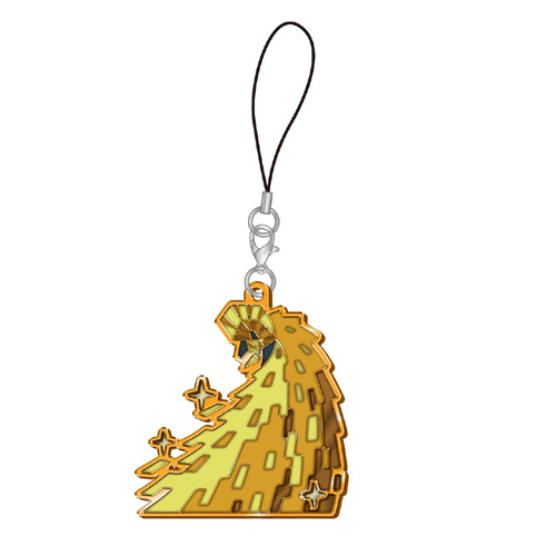 Monster Hunter Kulve Taroth Arch Tempered Stained Glass Metal Phone Strap picture