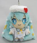 Vocaloid 4'' Hatsune Miku White Winter Image Plush Phone Strap