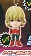 Tiger and Bunny Barnaby Rare Mascot Key Chain Real Face Swing