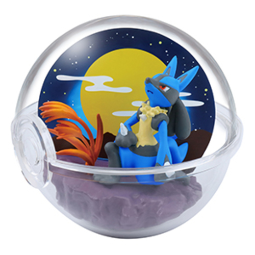 Pokemon 2'' Lucario Four Seasons Terrarium Collection Trading Figure