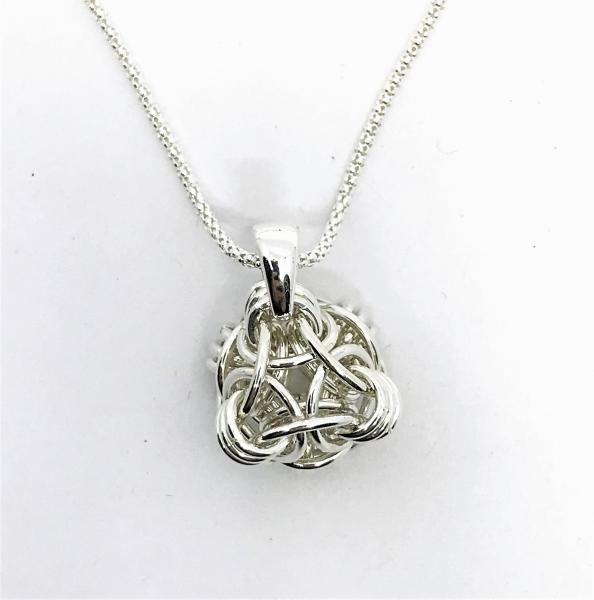 Helm Orb Chainmaille Pendant picture