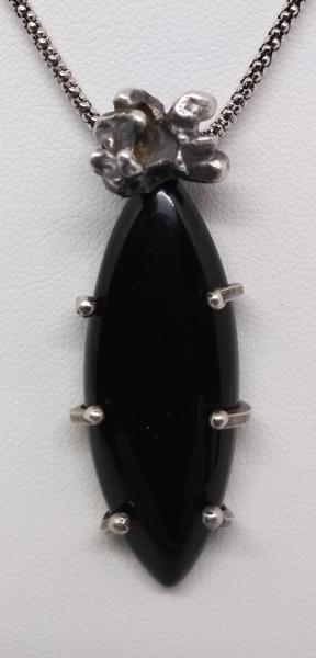 Marquise Black Onyx Pendant