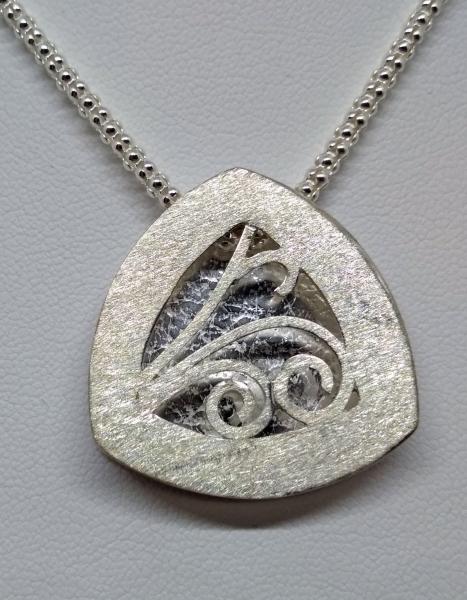 Textured Trillion Stacked Pendant picture