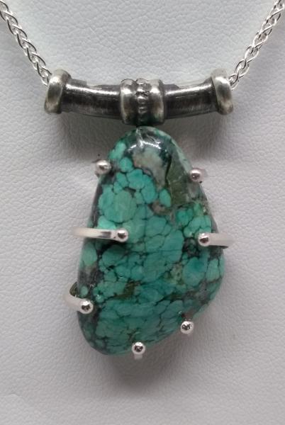 Freeform Turquoise Pendant