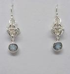 Magus Drop Earrings with Blue Topaz