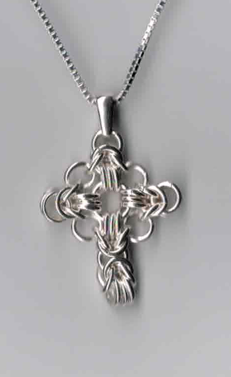 Celtic Cross Chainmaille Pendant picture