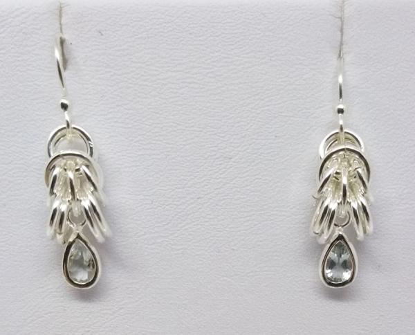 Trizantine Earrings with Aquamarine Drops picture