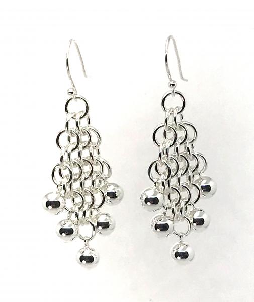 Embellished European Chainmaille Earrings