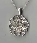 Rose Window Chainmaille Pendant