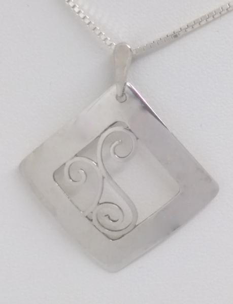 Large Square Filigree Pendant picture