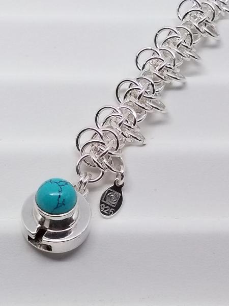Persephone Bracelet with Turquoise Box Clasp picture