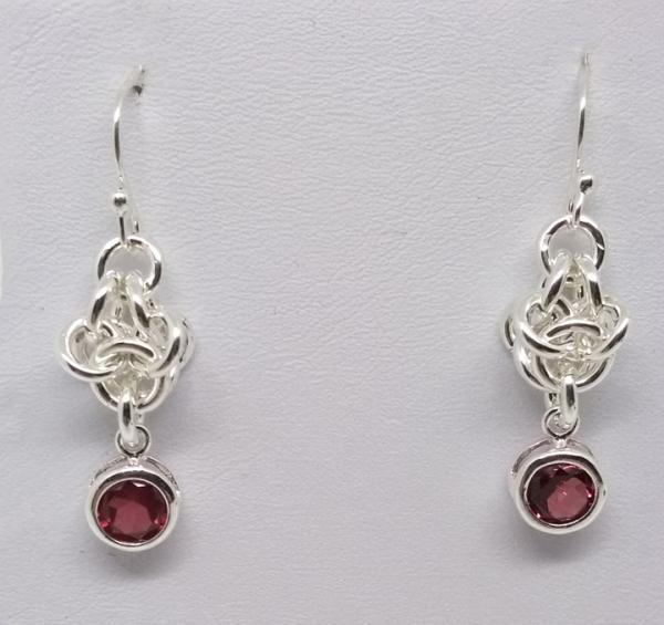 Magus Drop Earrings with Garnets