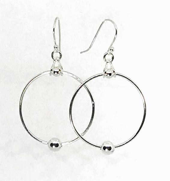 Large Beaded Hoop Earrings picture