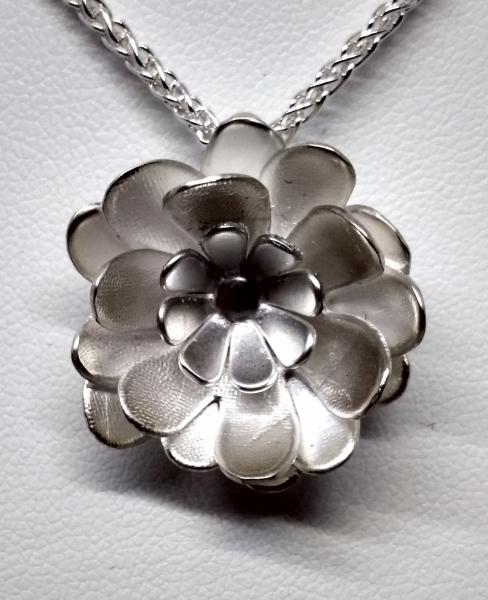 Small Sterling Chrysanthemum Pendant picture