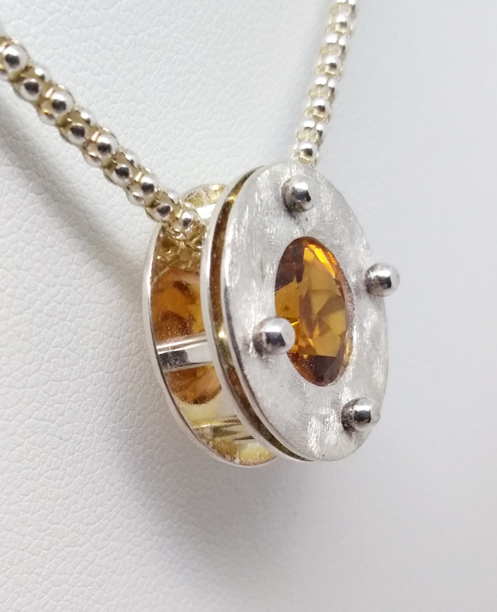 Madiera Citrine Stacked Pendant picture