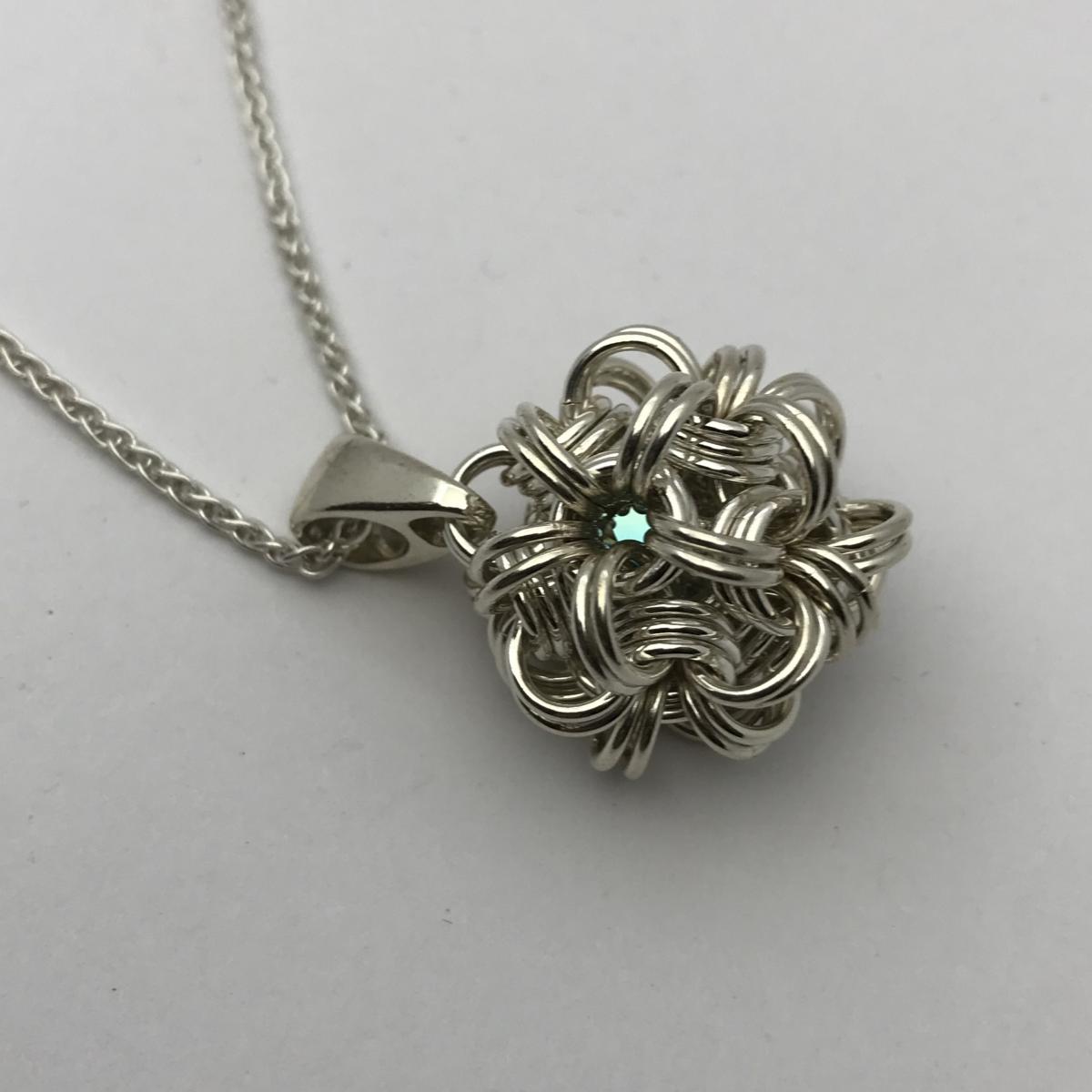 Dodecahedron Chainmaille Pendant picture