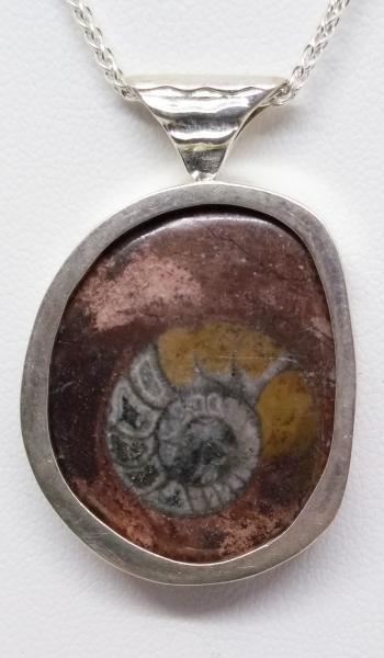 Framed Ammonite Pendant