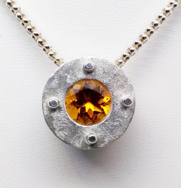 Madiera Citrine Stacked Pendant picture