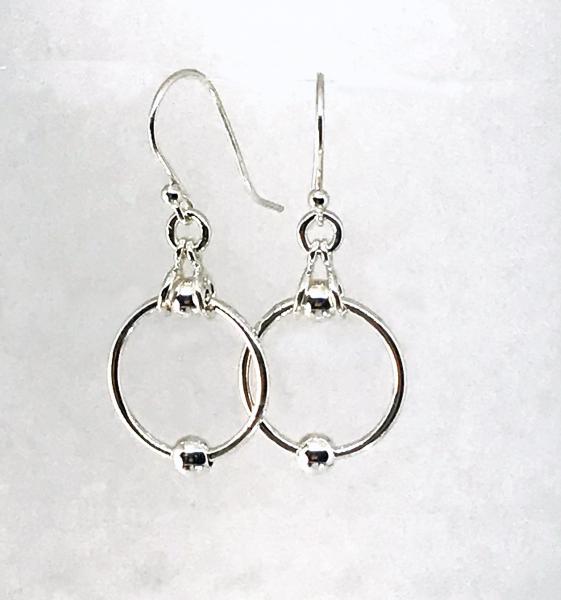 Small Beaded Hoop Earrings