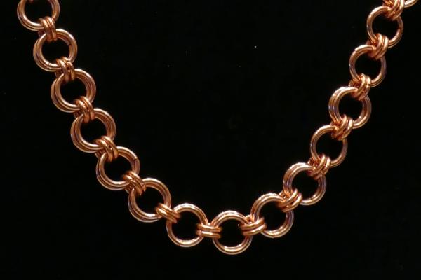 Copper Chainmaille Necklace picture