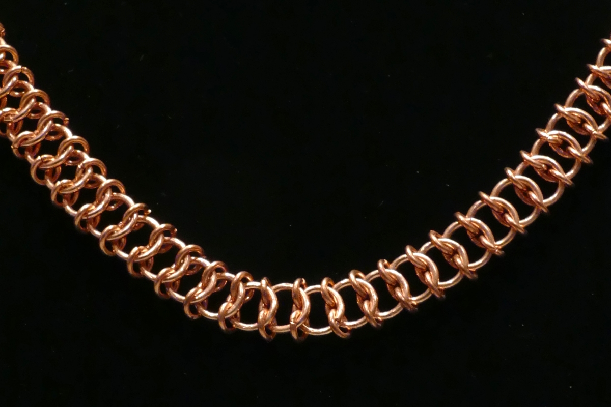 Copper Chainmaille Necklace picture