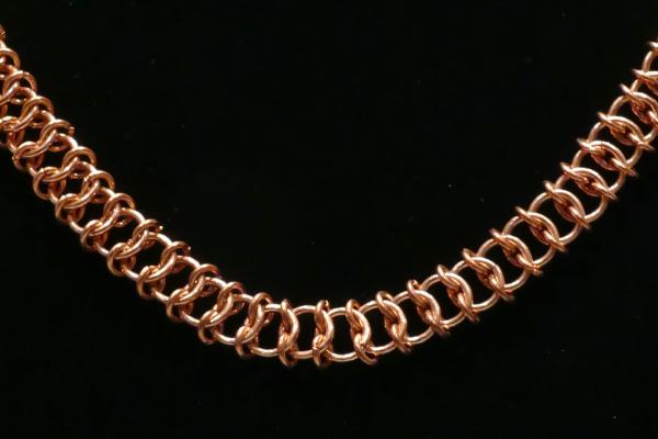 Copper Chainmaille Necklace picture