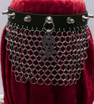 Leather and Stainless Steel Chainmaille Choker