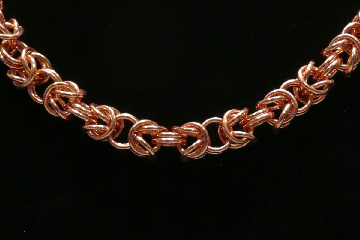 Copper Chainmaille Necklace picture
