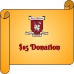 $15 Donation