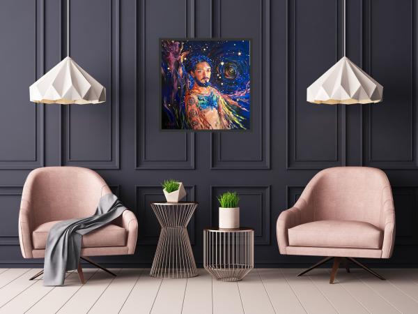 Space Warrior Oil Painting picture