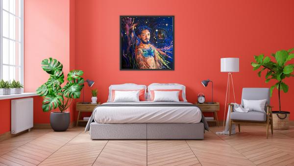 Space Warrior Oil Painting picture