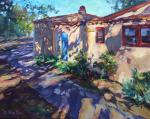 Balboa Park German Cottage Oil Painting