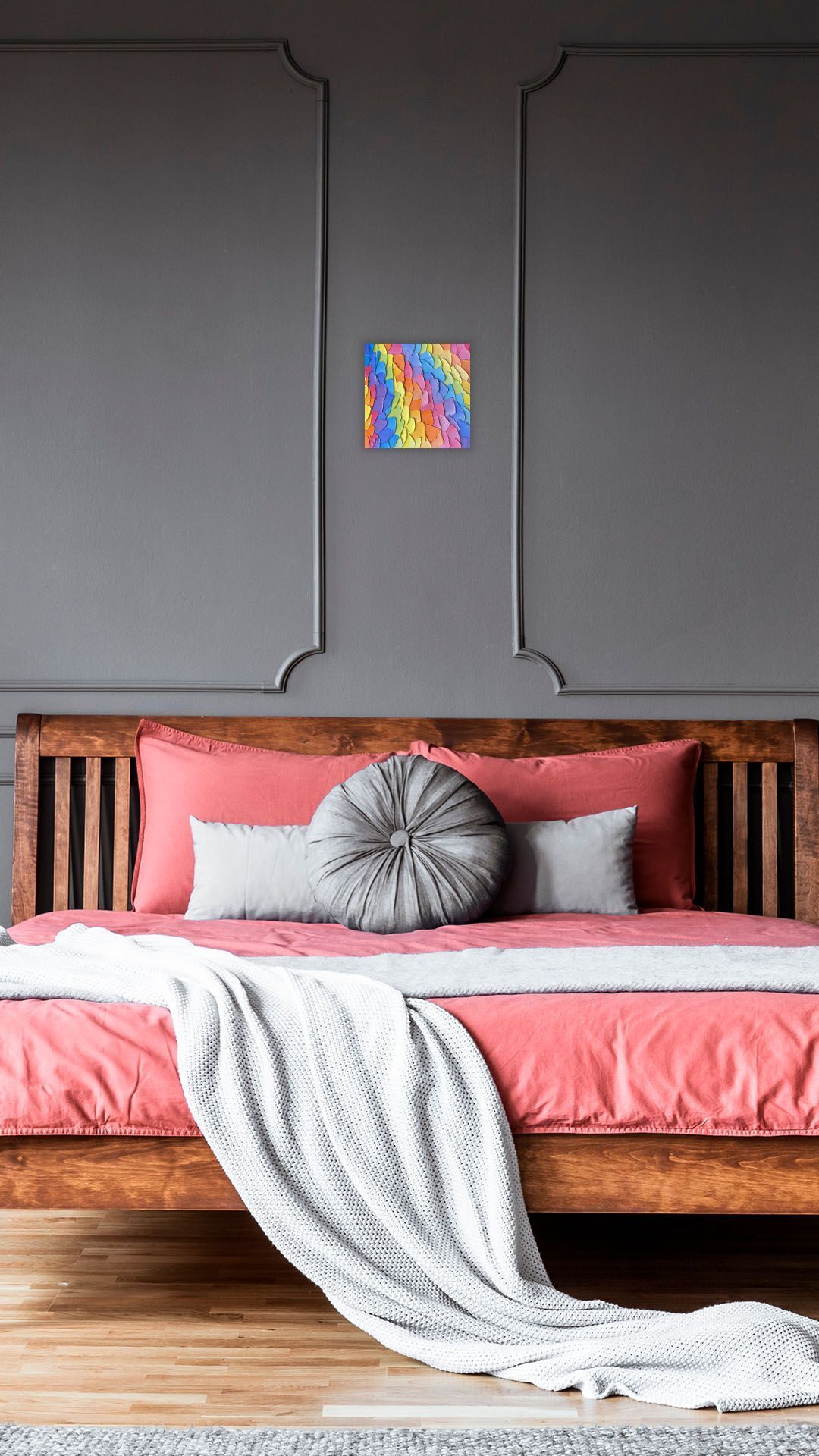 Rainbow Layers Palette Knife Oil Painting picture