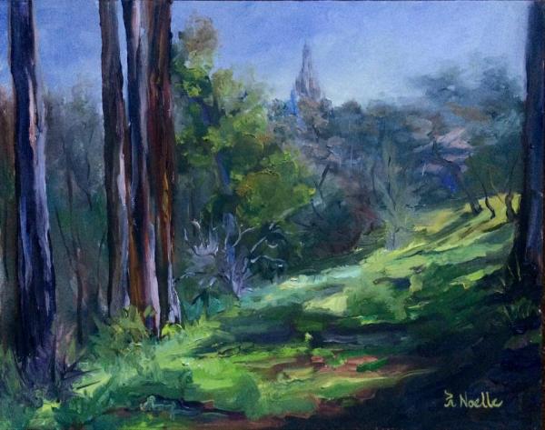 Redwood Circle Balboa Park Oil Painting