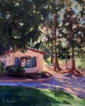 Israeli Cottage Balboa Park Oil Painting