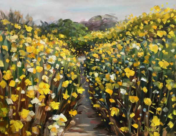 Balboa Park Super Bloom Oil Painting