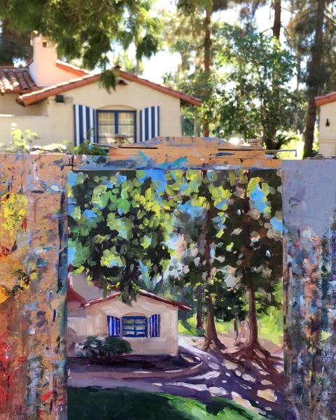 Israeli Cottage Balboa Park Oil Painting picture
