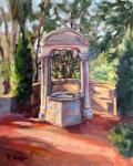 Balboa Park Wishing Well Oil Painting